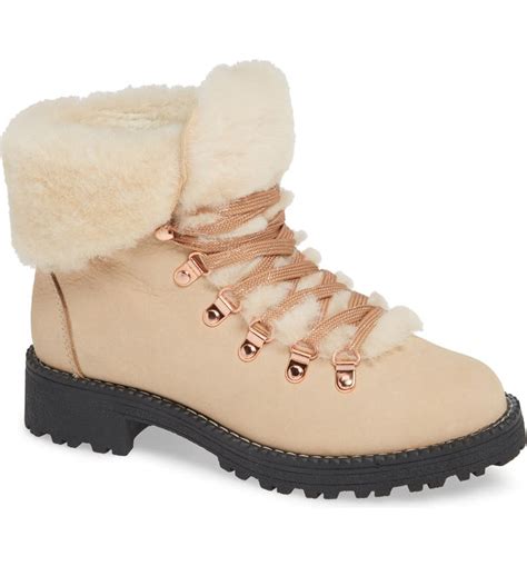 shearling cuff boots